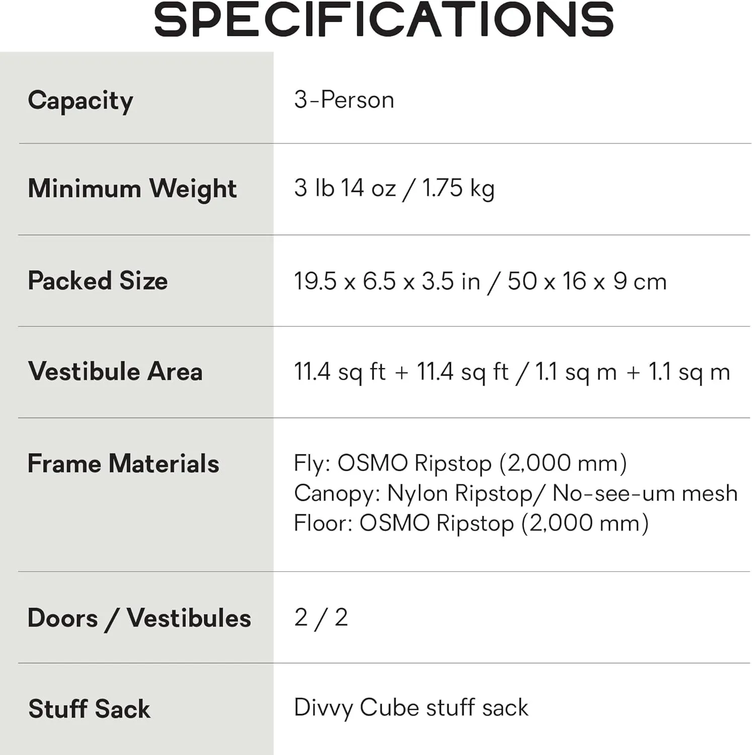 NEMO Equipment Dagger OSMO Lightweight Backpacking Tent