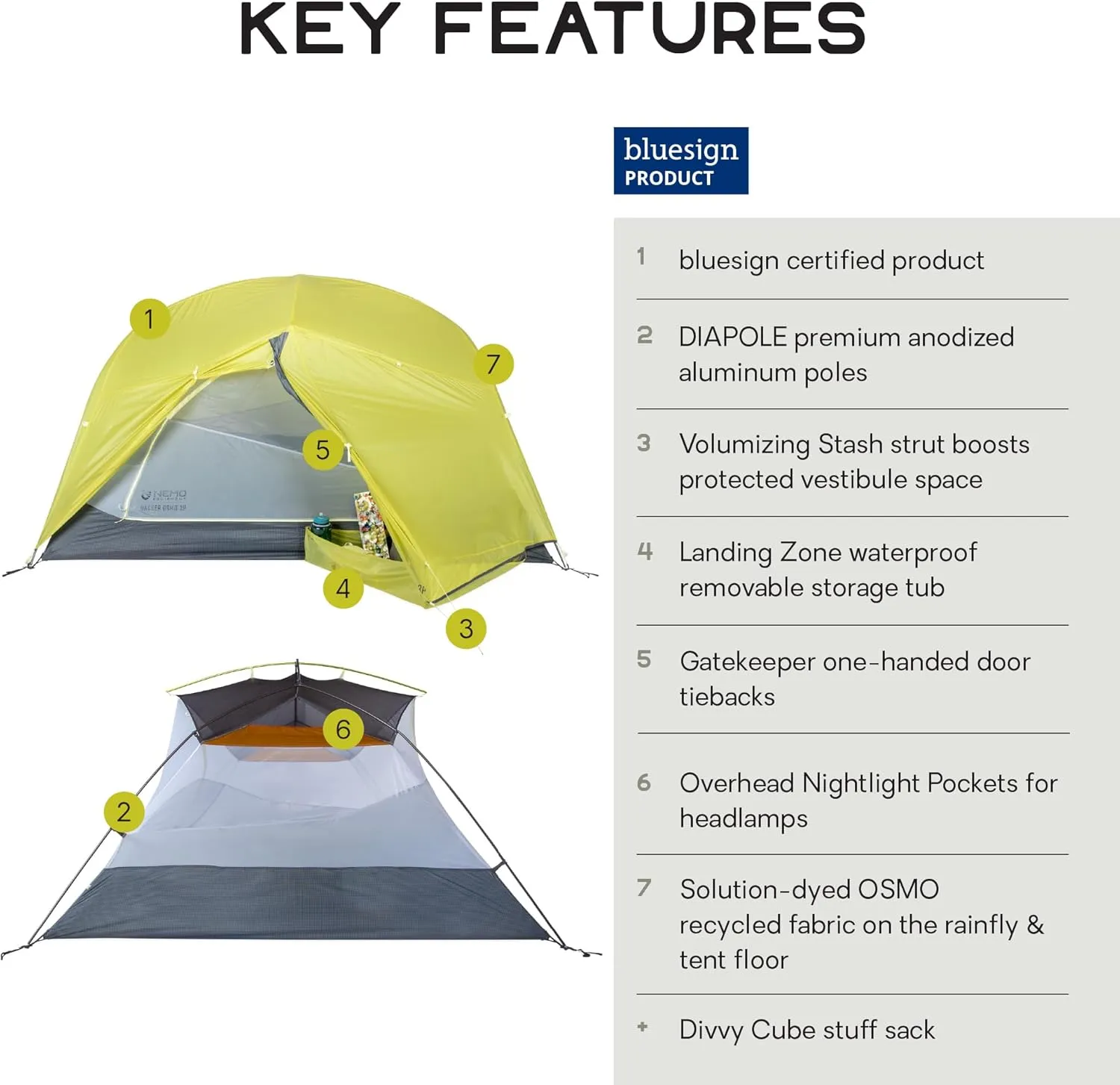 NEMO Equipment Dagger OSMO Lightweight Backpacking Tent