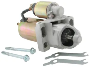 New Mini Starter Compatible - Replacement for SBC BBC 1.7KW! 350 Chevy Street Rod Race Car Hot Rod Includes Mounting Hardware 3HP 168 Tooth Flywheel Staggered Mount