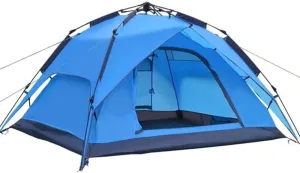 NIEH Automatic Tent 3-4 Person Camping Tent,Easy Instant Setup Protable Backpacking for Sun Shelter,Travelling,Hiking