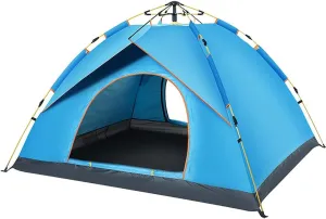 NIEH Dome Tent, Instant Pop Up Tents for 2-3 Person, Windproof Waterproof Portable Camping Tents for Hiking Outdoor Festivals Travel Blue