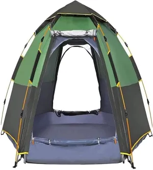 NIEH Outdoor Camping Tent 4-5 Person Portable Tent Automatic Tent Waterproof Windproof for Camping Hiking Mountaineering Fishing