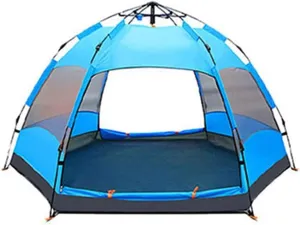 NIEH Tents Dome Frame Pop-Up Easy Pop Up Beach Sun Shelter Waterproof Camping Sewn in Groundsheet 5/8 Person Family Camping