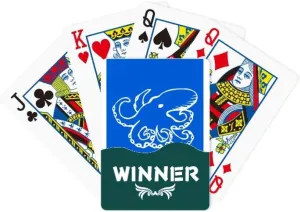 Octopus Aquatic Food Art Deco Gift Fashion Winner Poker Playing Card Classic Game