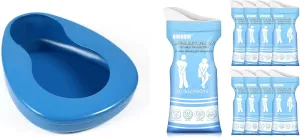 ONEDONE Bedpan for Women Men Bed Pan for Patient Hospital, Disposable Urinal Bags Pee Bags 8 Pack