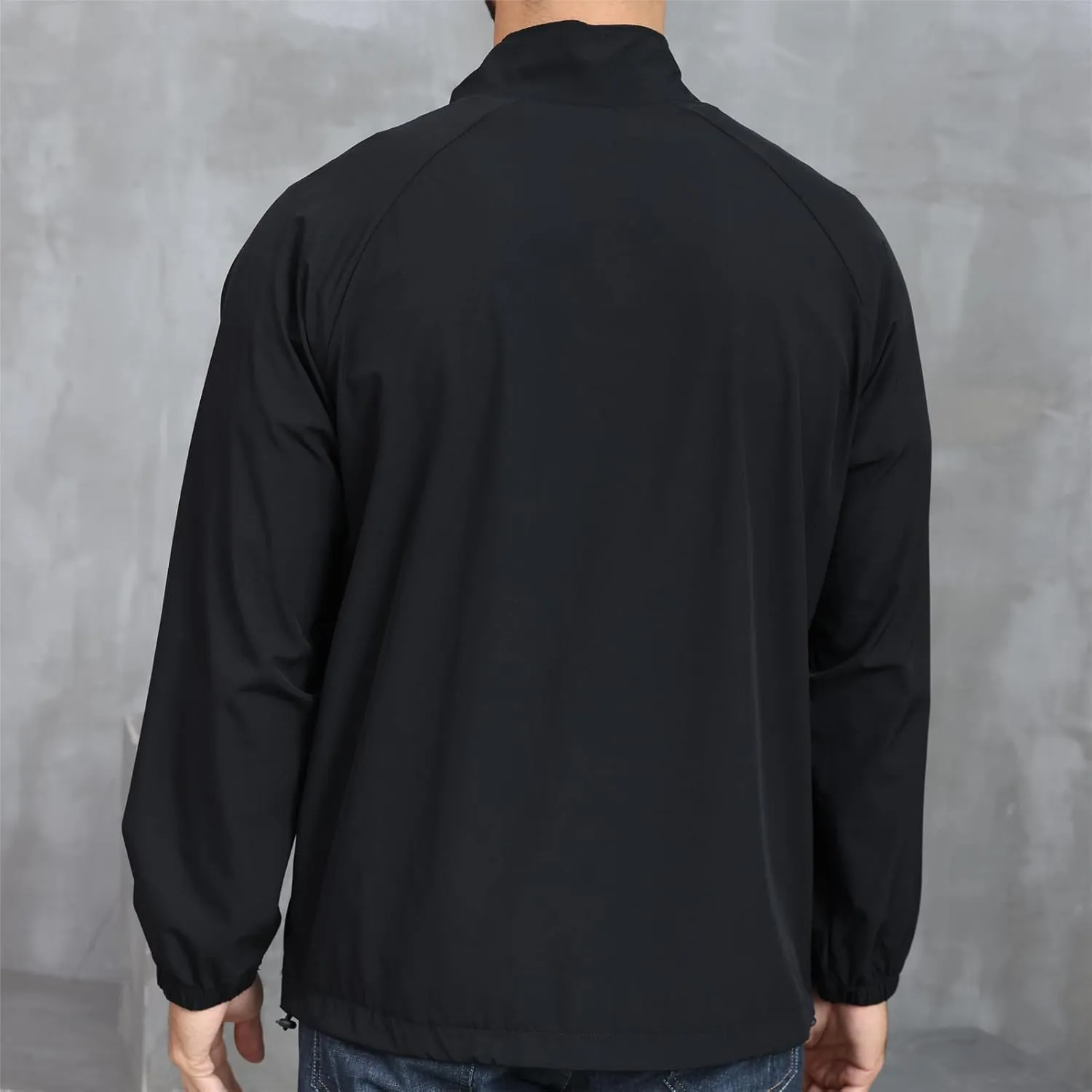 Opomelo Men's Athletic Quarter Zip Pullover Golf Hiking Running Lightweight Jacket Workout Sweatshirt With Pocket