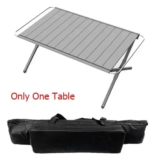 Outdoor Aluminum Alloy IGT Table - Portable Telescopic Camping Table with Gas Stove and Teaism Tray