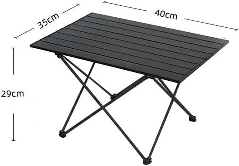 Outdoor and Chair Set, Ultra-Light Aluminum Alloy Camping Gear, Egg Roll Table, Stool Included,Suit,B