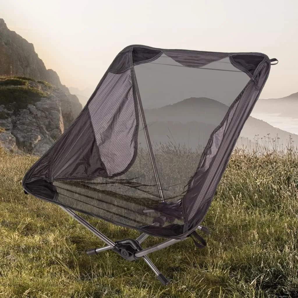 Outdoor Camping Chair Camping Chair Low Profile Folding Chair with Carry Bag for Camping Beach Picnic Barbeques Sporting Event Portable Folding Lawn Chairs