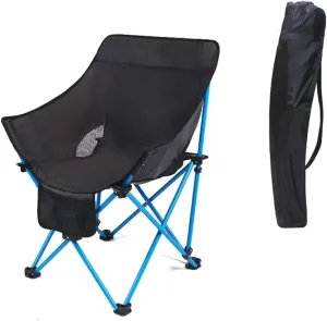 Outdoor Camping Chair Outdoor Folding Chair with Mesh Storage Bag Portable Fishing Seat Mazha Stool Single Indoor Chair Camping Chair Folding Lawn Chairs