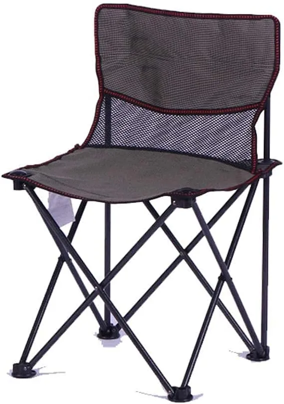 Outdoor Camping Chair Portable Folding Beach Backrest for Breathable Mesh Fishing Compact