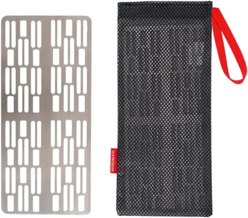 Outdoor Camping Stove Grill Plate Grill Net Charcoal Barbecue Plate for Bbq/D/250 * 110 * 2Mm (D 250 * 110 * 2Mm)