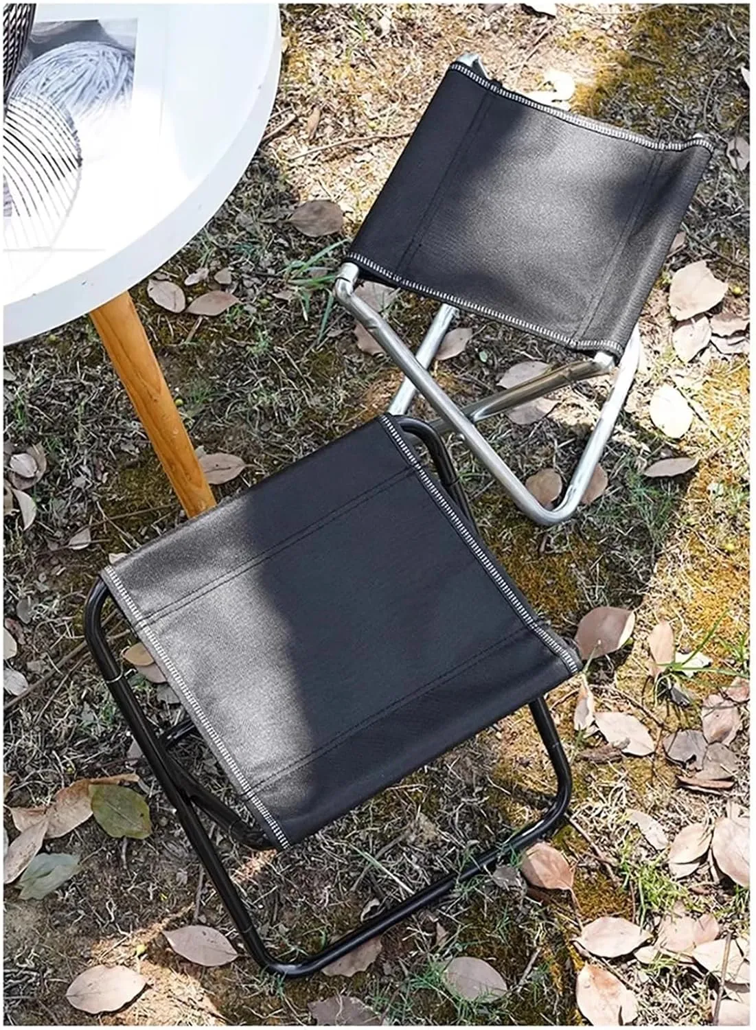 Outdoor Chair Camping Portable Folding Aluminum Foldable Fishing Chair Stool Folding Small Stool Picnic Camping Stool (Size : Red B)