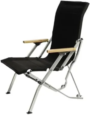 Outdoor Folding Chair Aluminium Portable Recliner Camping Leisure Armchair Real Fishing Beach
