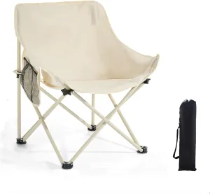 Outdoor Folding Chair, Camping Chair Portable Carbon Steel Alloy High-Density Oxford Cloth Material Recliner Suitable for Various Outdoor Activities