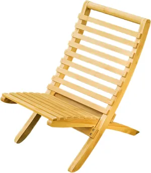 Outdoor Folding Chair, Folding Fire Pit Chairs for Beach Pool, Bamboo Lightweight Portable Camping Picnic Backpacking Hiking Fishing Beach Collapsible Chair,Supports 200 Lbs