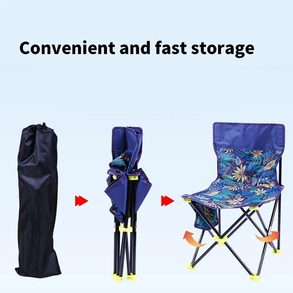 Outdoor Folding Fishing Chair Portable Beach Fishing Chair Comfortable Light Weight Camping Stool Easy to Carry