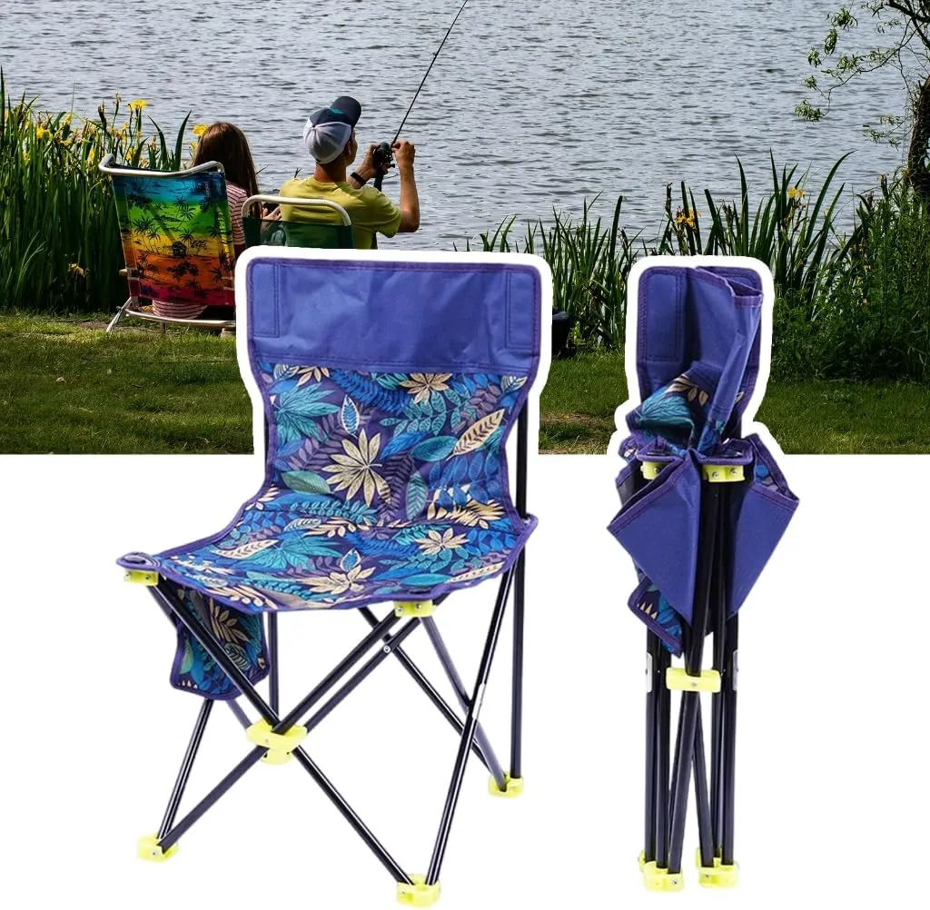 Outdoor Folding Fishing Chair Portable Beach Fishing Chair Comfortable Light Weight Camping Stool Easy to Carry