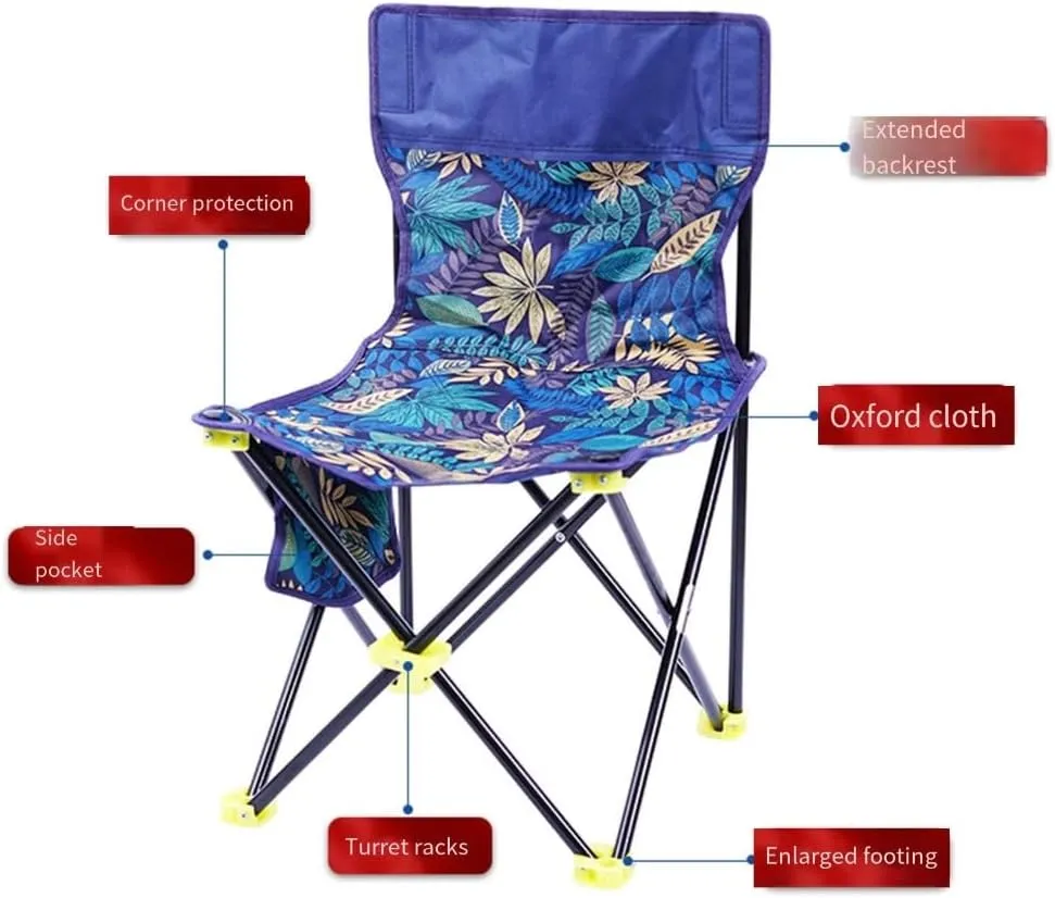 Outdoor Folding Fishing Chair Portable Beach Fishing Chair Comfortable Light Weight Camping Stool Easy to Carry