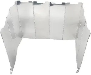 Outdoor Folding Stove Windscreen, 10 Plates Lightweight Aluminum Camping Stove Windshield with Carrying bag