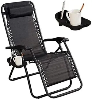 Outdoor Lounge Chair Deck Chair G Sun Lounger Gs with Cup Holder Deck Recliner Outdoor Chair Rocking Chair Decoration