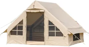 Outdoor Luxury Camping Outdoor Inflatable Tent Inflatable Luxury Camping Tent for 5-8 People mesh Design Insect and Mosquito Repellent with Chimney