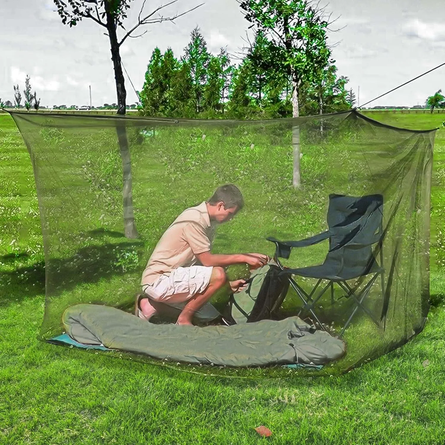 Outdoor Mosquito Nets Outside Netting Camping Tool Large Mosquito Net Patio (2-1m)
