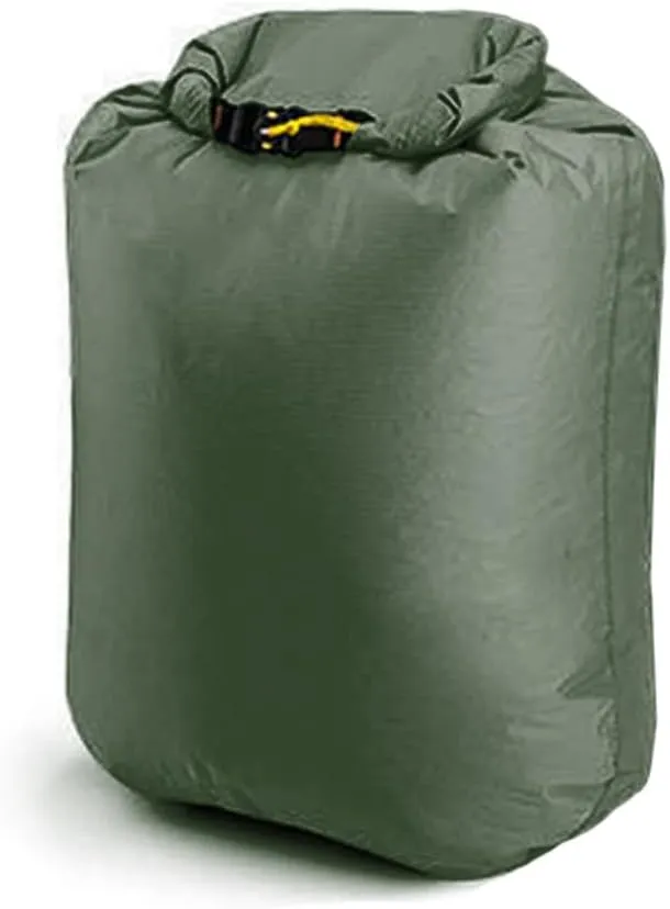 Outdoor Water proof Dry Bag - Silicon Coated Nylon, Ideal for Camping, Drifting, Hiking, Swimming, Rafting, Kayaking, River Trekking - Dampproof Clothes Storage Bag (Green-S)