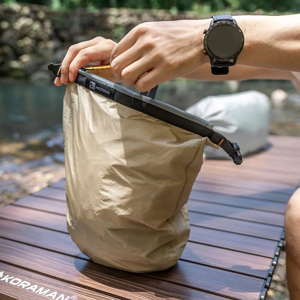Outdoor Water proof Dry Bag - Silicon Coated Nylon, Ideal for Camping, Drifting, Hiking, Swimming, Rafting, Kayaking, River Trekking - Dampproof Clothes Storage Bag (Green-S)