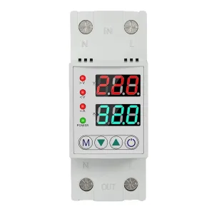 Over Under Voltage Protective Device Digital Display Relay Limit Over Current Protection 220V Household Circuit Breaker 40A/63A