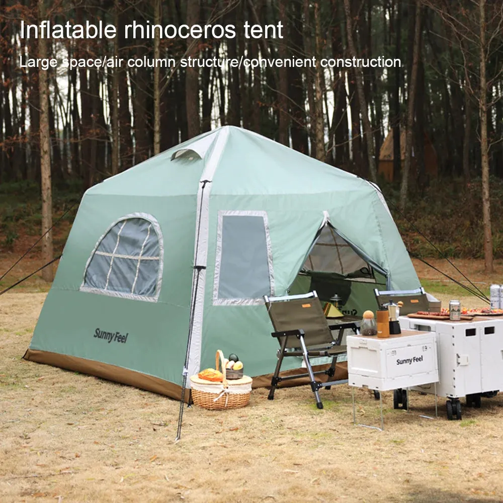 Oxford Cloth Inflatable Tent: Luxury Waterproof Pop-Up Tent for Camping, Parties, and Outdoor Adventures