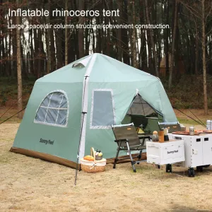 Oxford Cloth Inflatable Tent: Luxury Waterproof Pop-Up Tent for Camping, Parties, and Outdoor Adventures