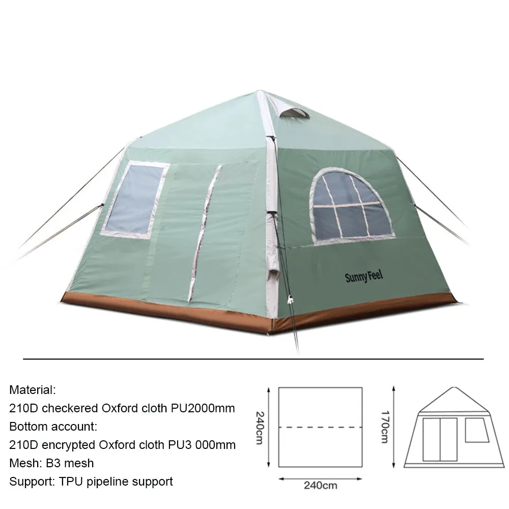 Oxford Cloth Inflatable Tent: Luxury Waterproof Pop-Up Tent for Camping, Parties, and Outdoor Adventures