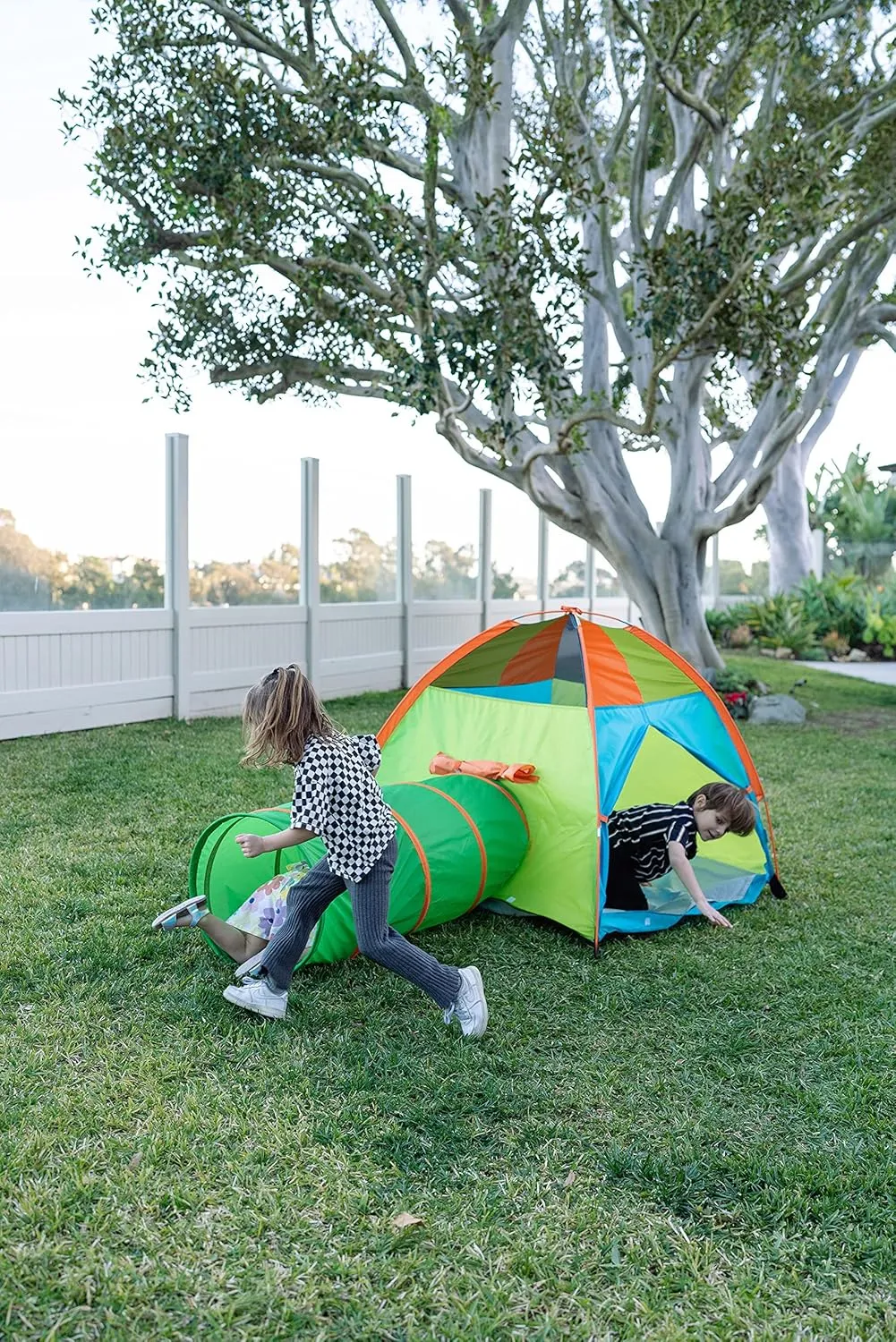 Pacific Play Tents 20432 Hide Me Color Wave Tent   Tunnel Combo 48" x 48" x 42"