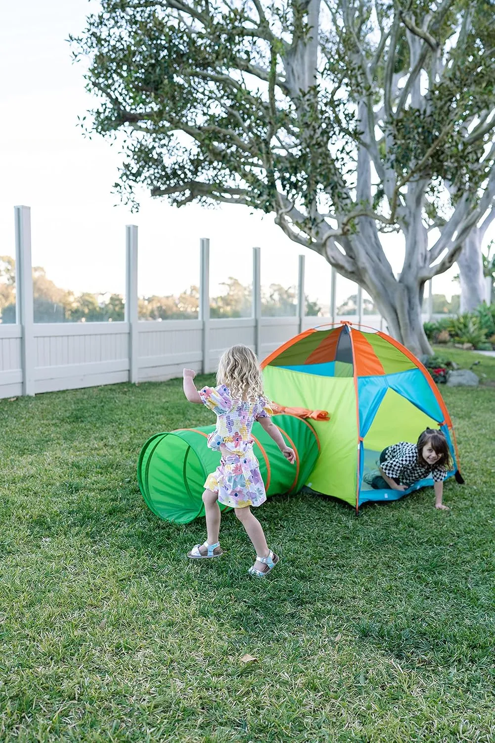 Pacific Play Tents 20432 Hide Me Color Wave Tent   Tunnel Combo 48" x 48" x 42"