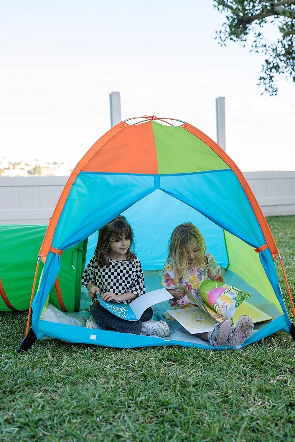 Pacific Play Tents 20432 Hide Me Color Wave Tent   Tunnel Combo 48" x 48" x 42"