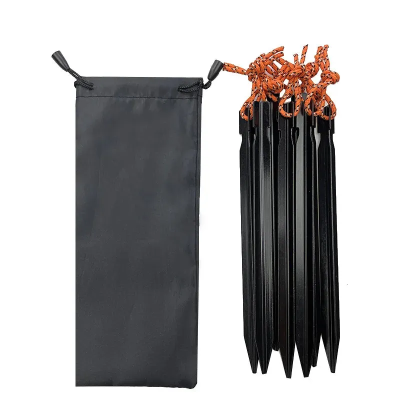 PACOONE 10PCS Aluminium Tent Pegs – 18cm Lightweight Stakes for Outdoor Camping Accessories