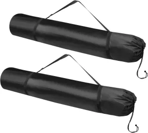 PATIKIL 46 Inch Camp Chair Replacement Bag, 2 Pack 210D Oxford Folding Chair Bag with Shoulder Strap Storage Tent Bag for Outdoor Camping Travel, Black