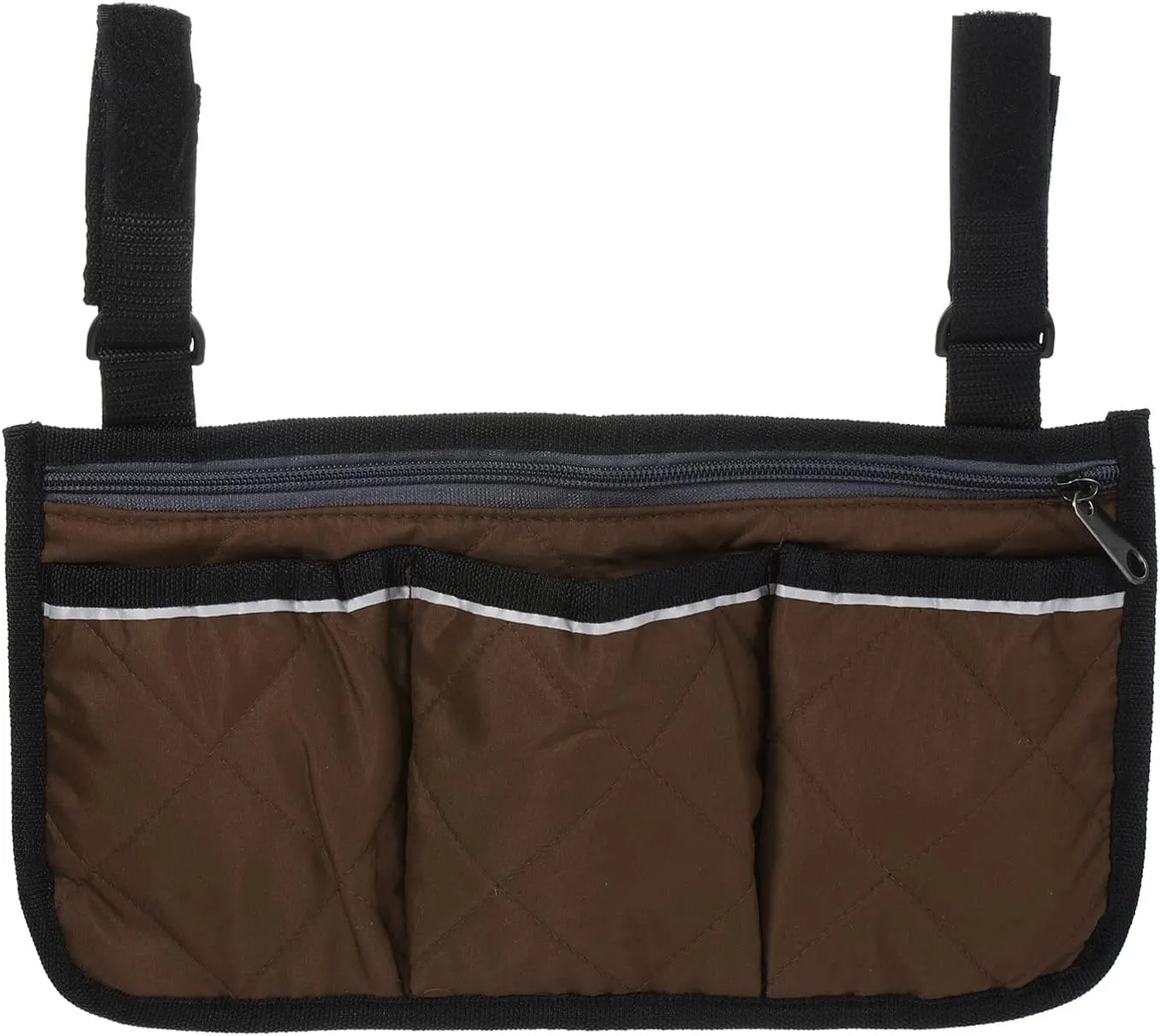 PATIKIL Beach Chair Armrest Bag, Waterproof Beach Chair Hanging Storage Pouch Arm Rest Magazine Snack Bag with 4 Pockets for Camping Outdoors