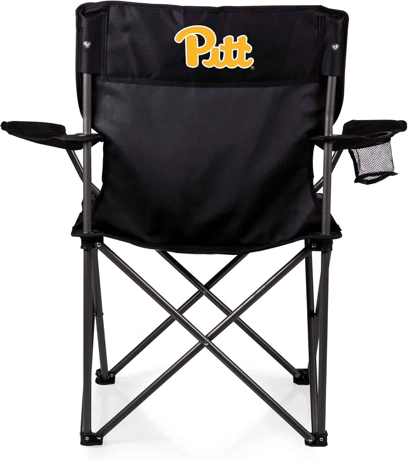 PICNIC TIME NCAA PTZ Camp Chair, Picnic Chair, Beach Chair with Carrying Bag, (Black)