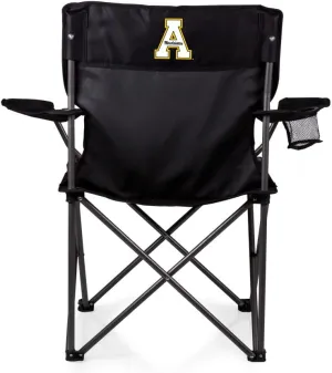 PICNIC TIME NCAA PTZ Camp Chair, Picnic Chair, Beach Chair with Carrying Bag, (Black)