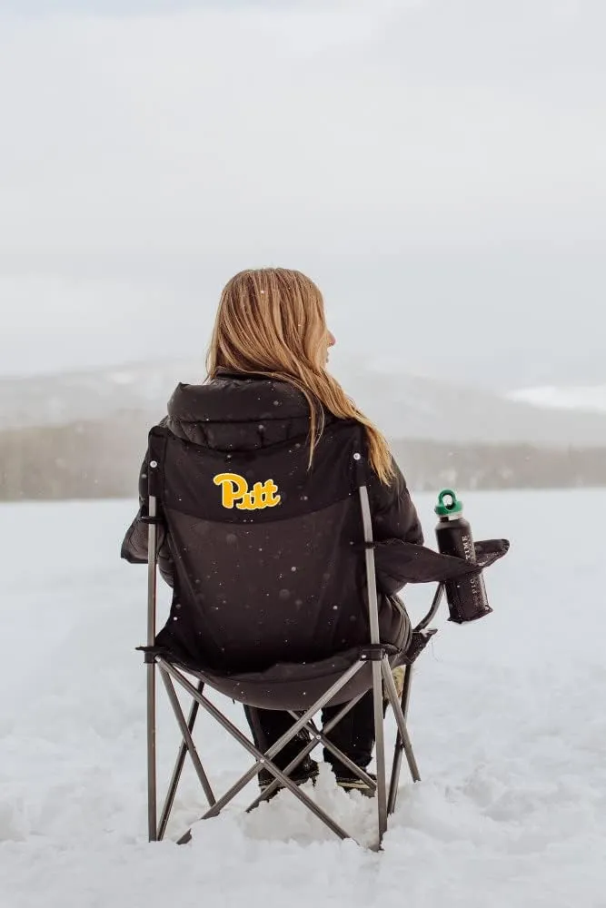 PICNIC TIME NCAA PTZ Camp Chair, Picnic Chair, Beach Chair with Carrying Bag, (Black)