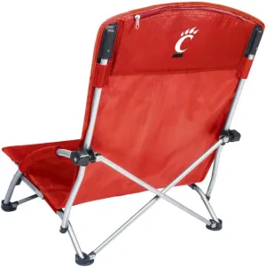 PICNIC TIME NCAA Tranquility Beach Chair with Carry Bag - Low Beach Chair for Adults - Low Lawn Chair