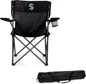PICNIC TIME NHL Boston Bruins PTZ Portable Folding Camp Chair, (Black)