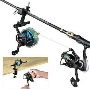PLUSINNO Fishing Line Spooler with Unwinding Function, Versatile Spooling Station for Both Thick & Thin Rods, Works with Spinning & Cast Reels Without Line Twist