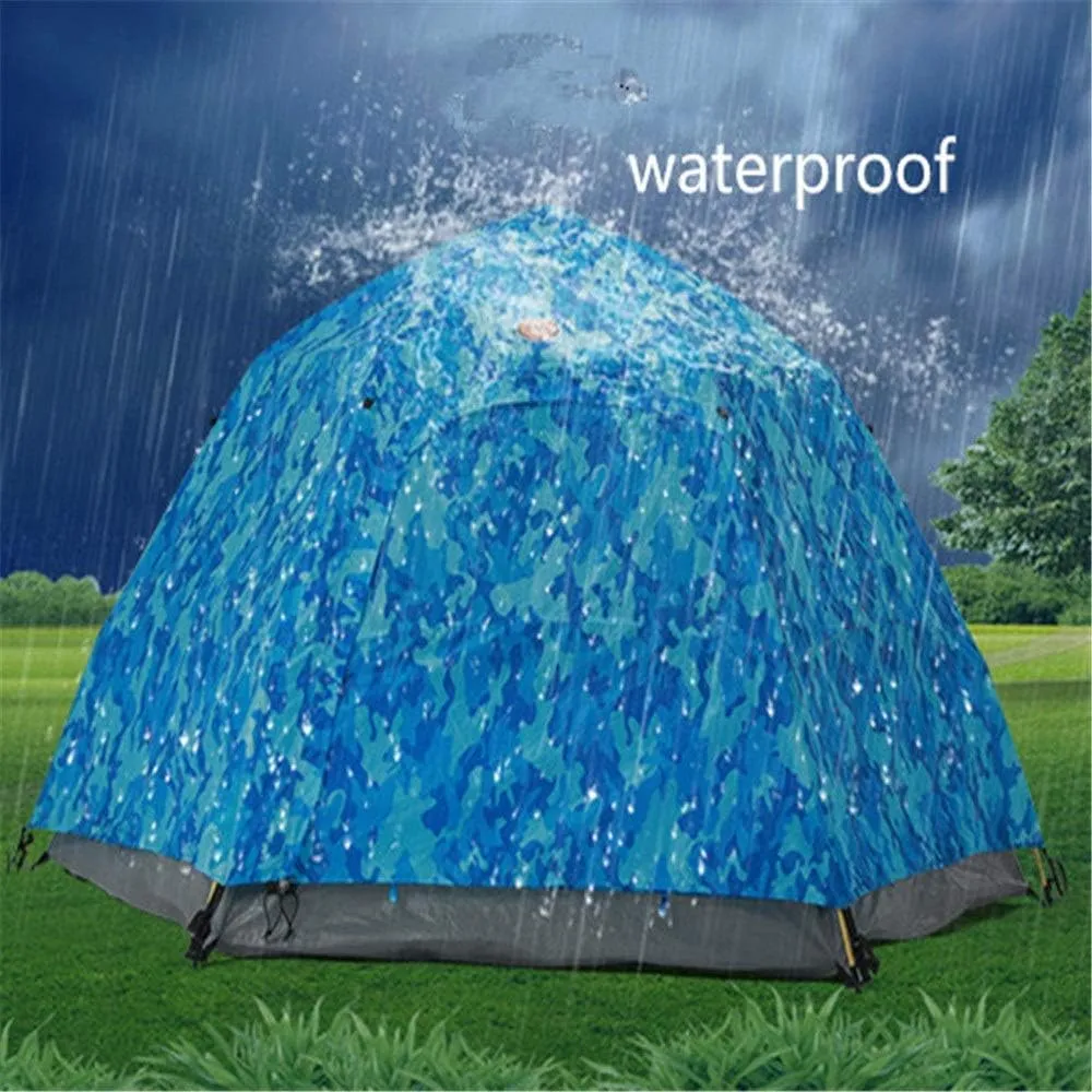 Pop Up Tent, 3-4 Person Family Camping Tent, Quick-Up-System, Rainproof and Sunscreen Tent with Storage Bag for Beach, Garden, Camping,Gray