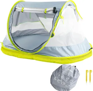 Poray Portable Baby Beach Tent with UPF 50  Sun Shelter,Mosquito Net and Sunshade, Ideal Pop Up Kids Travel Tent with Carry Bag & 2 Stakes,Outdoor Indoor Play and Sun Protection
