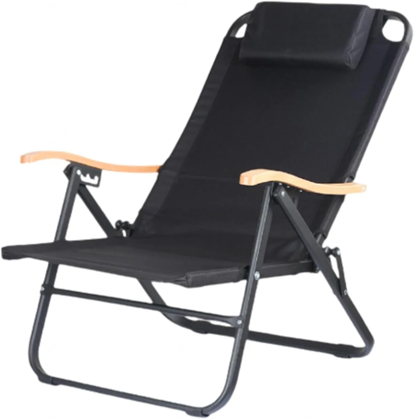 Portable Camping Chair Folding Recliner Lightweight Foldable Outdoor Lawn Chairs Beach Chairs Can Sit and Lie Down for Travel Outside Camp Beach Fishing Sports,B