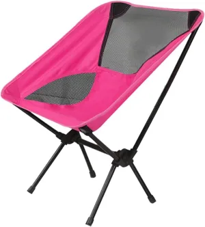 Portable Camping Chair, Lightweight Compact Folding Chair with Mesh for Outdoor, Travel, Beach, Picnic, Hiking, and Backpacking(White)