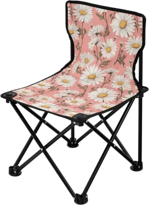 Portable Camping Chairs Flowers Floral Daisy Lightweight Folding Chair for Camping, Beach, Picnic, Travel and Sports with Carry Bag 20850037